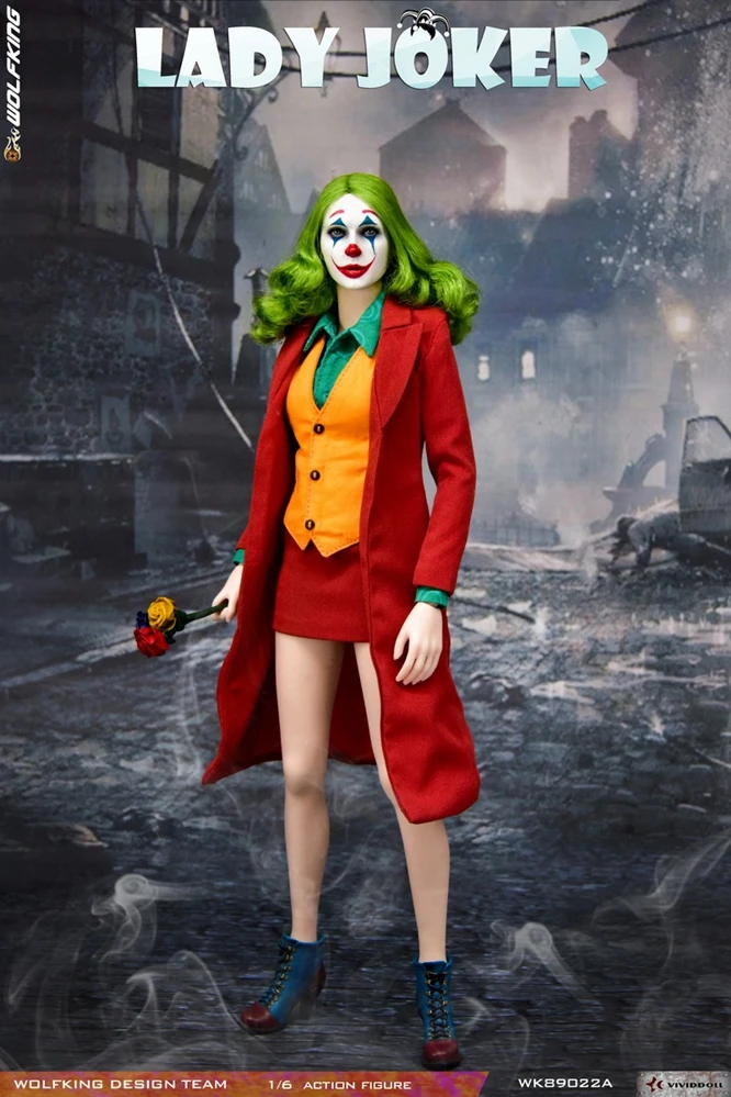 

1/6 Scale Collectible Figurine 12" Female Figure Doll The Girl Joker Plastic Model Toys Gift
