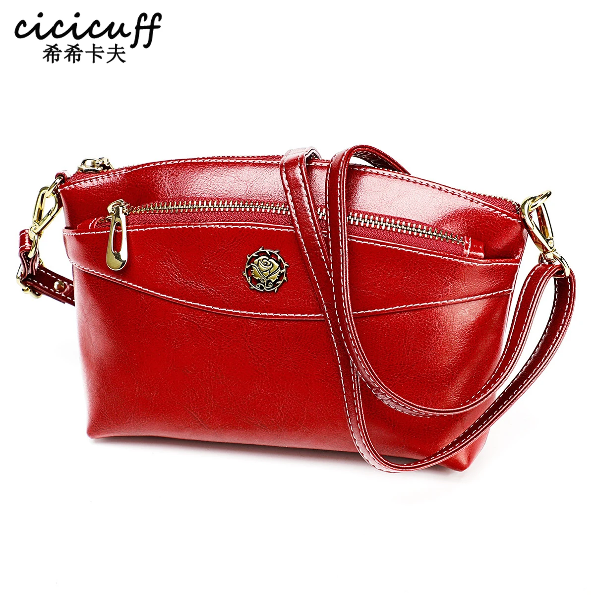 

Luxury Handbags Oil Wax Leather Crossbody Bags For Women Shoulder Bags Designer Ladies Hand Bags Female Handbags and Purses