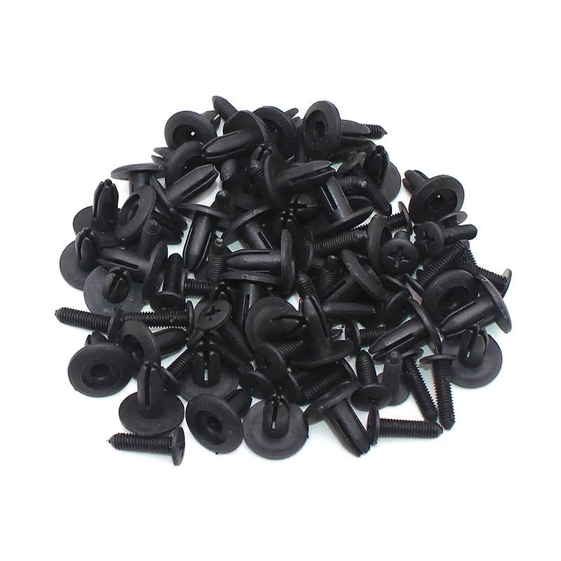 Пластиковые расширительные заклепки с отверстием 6 мм 100 шт. универсальные зажимы