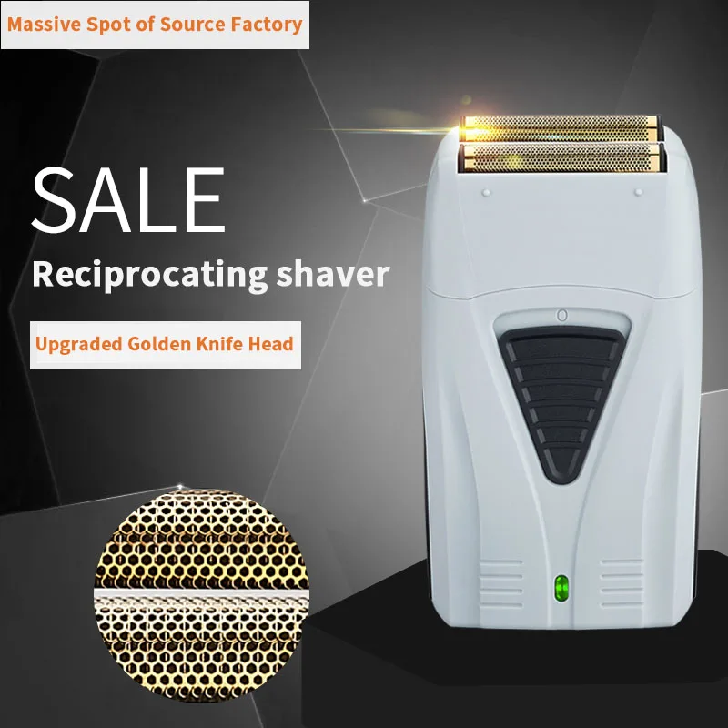 black shaver Возвратно-поступательная бритва, триммер, бритва, машинка для стрижки волос, электробритва, машинка для стрижки бороды, Парикмахерская Бритва для мужчин, стильный инструмент - Цвет: black shaver