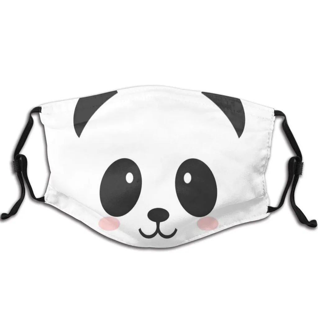Детские маски для рта с принтом милой панды моющаяся уличная Пылезащитная