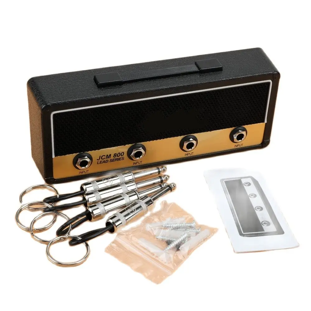 

Key Guitar Storage Vintage Keychain Hanging Wall Key Rack Holder Amplifier Home Decoration Gift Music Key Storage