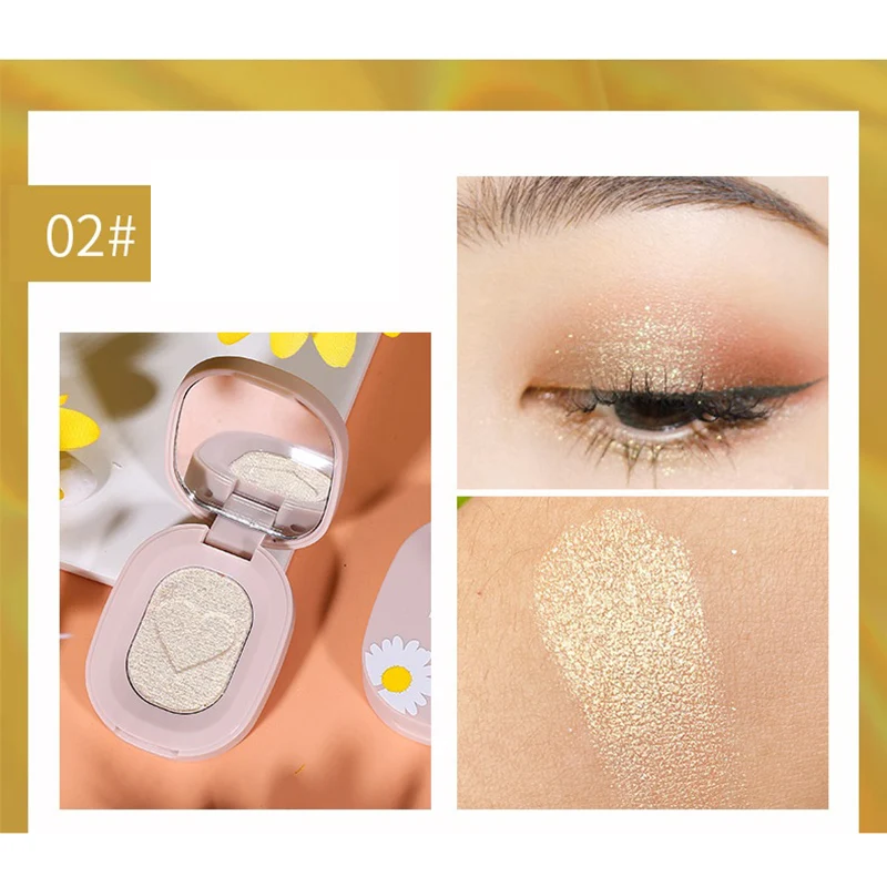 10 цветов блестящие тени для век монохромная водостойкая мини Палитра Тени Макияж