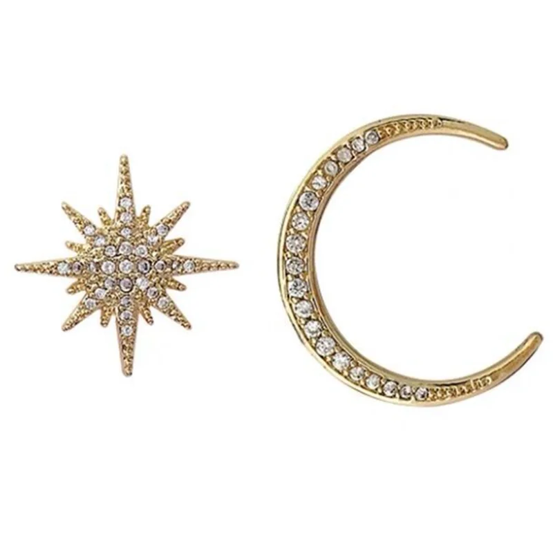 

Fashion Simple Temperament Niche Stars Moon Earrings Women Jewelry Wholesale