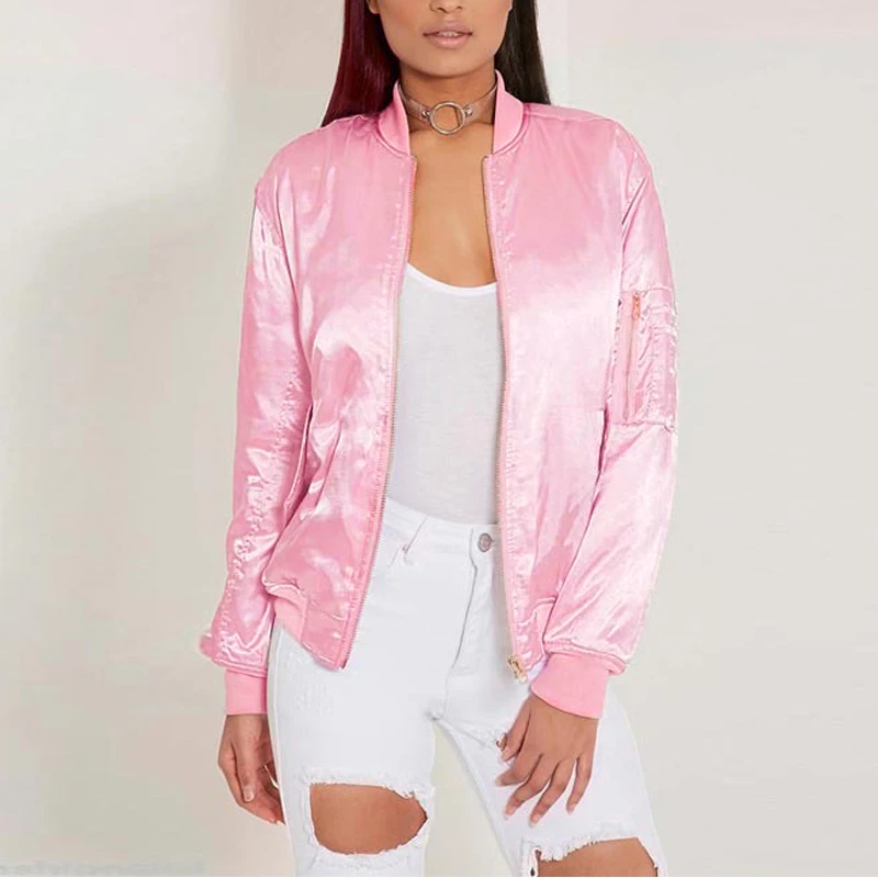 Женское пальто женские Топы Куртка мотоциклетная Осенняя однотонная винтажная