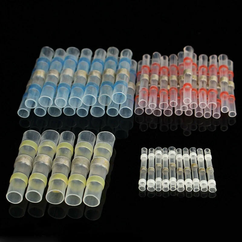 

4 Sizes Heat Shrink Connectors Replacement Accessories 100Pcs Practical