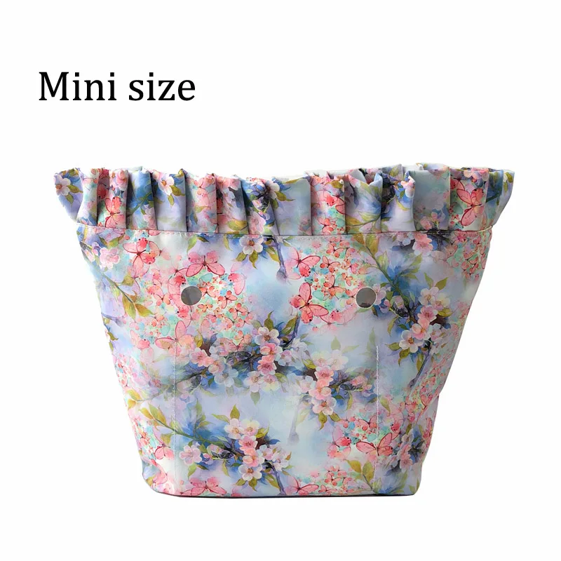 Lace 35 Mini Цветочная окантовка, водонепроницаемая внутренняя подкладка, вставка для Obag O Bag, Классические мини вставки, внутренняя часть для o bag, аксессуары, силиконовая сумка - Цвет: Lace 35 Mini