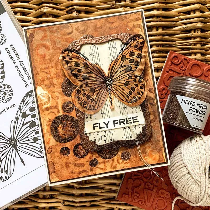 Раскладывайте крылья прозрачные штампы бабочки прозрачный силиконовый штамп