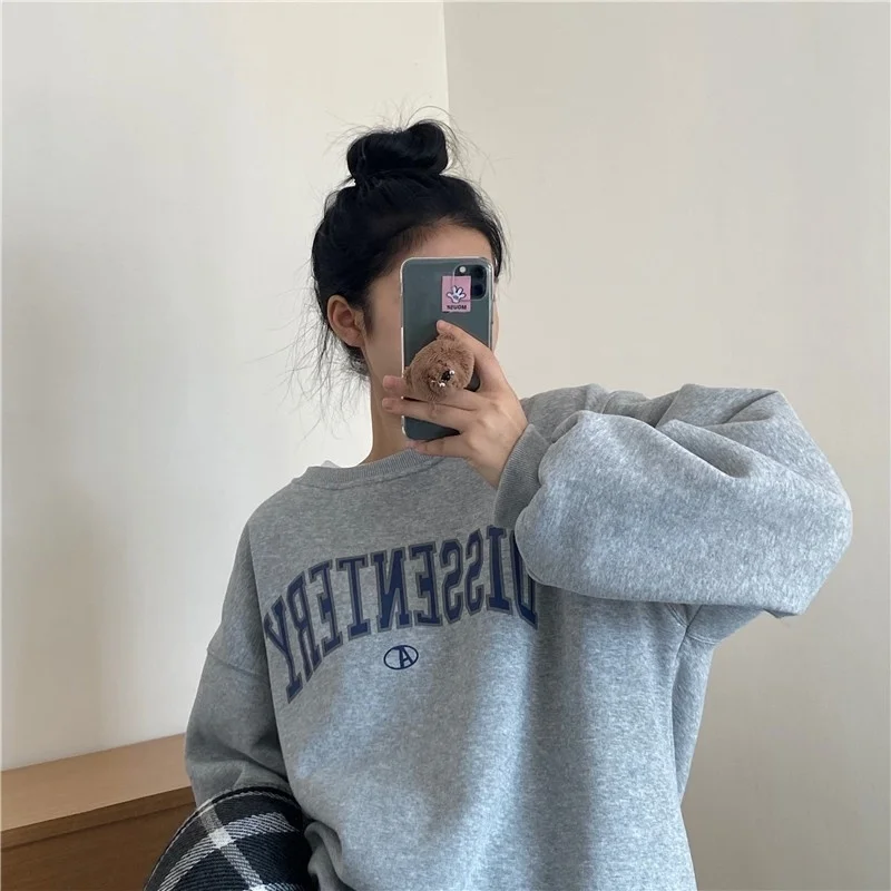 

Женское демисезонное пальто свободного покроя в Корейском стиле