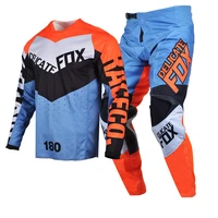 delicate fox 180 trice gear set 2022 mx dirt bike jersey pants offroad kits street moto cycling motor suit mens