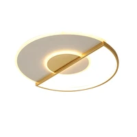 modern minimalist decor ceiling lights for bedroom study cloakroom kitchen nordic golden round metal led ceiling mounted lamp