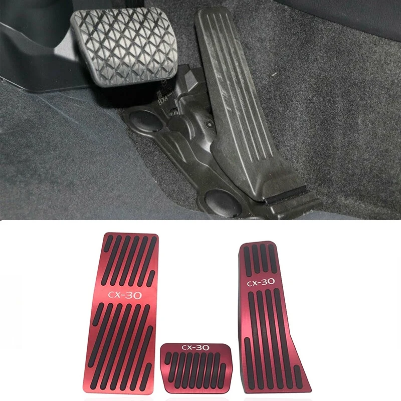 3 шт. алюминиевые красные колодки педаль тормоза и газа для ног Педаль Накладка