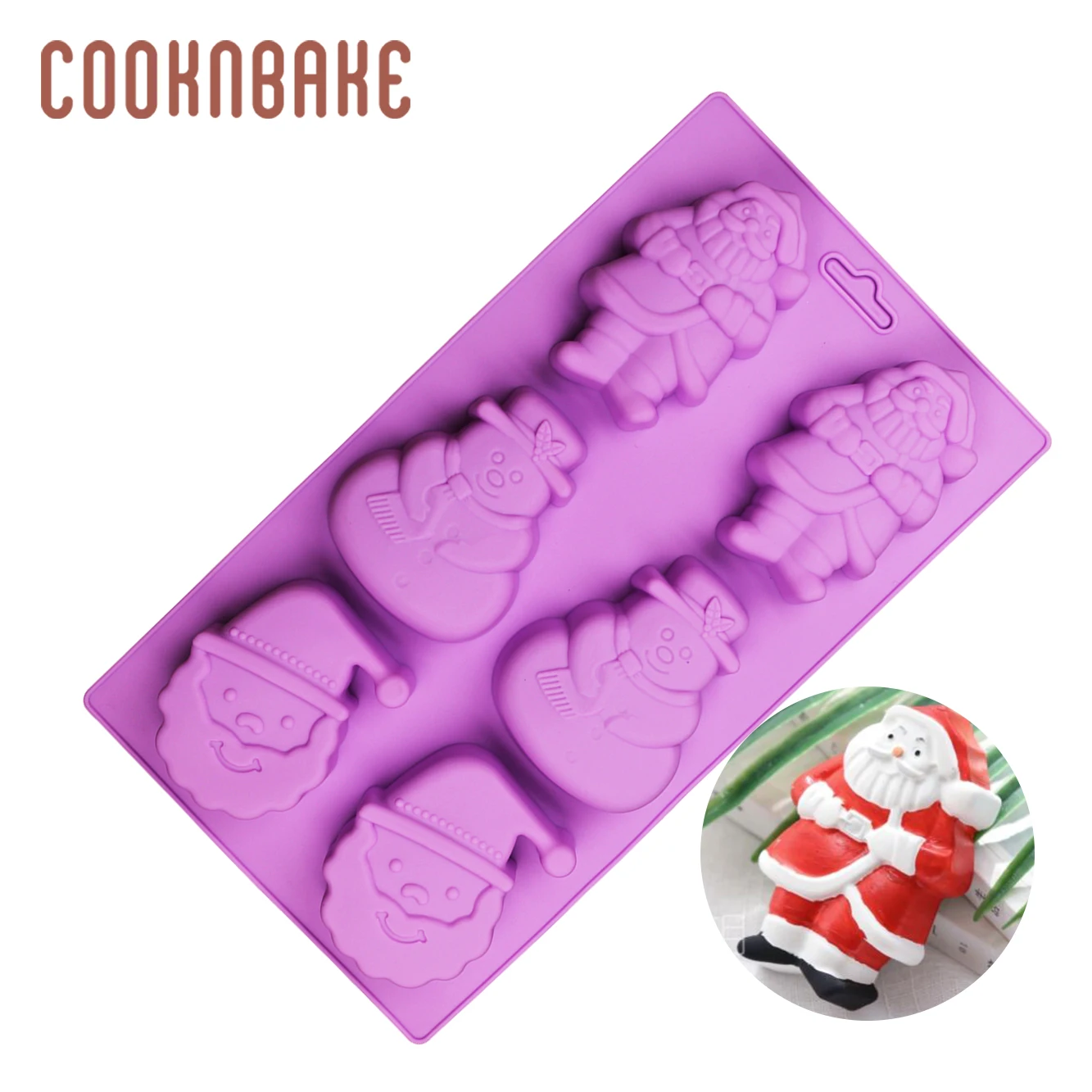 COOKNBAKE 6 инструмент для выпечки тортов Рождественская силиконовая форма мыла