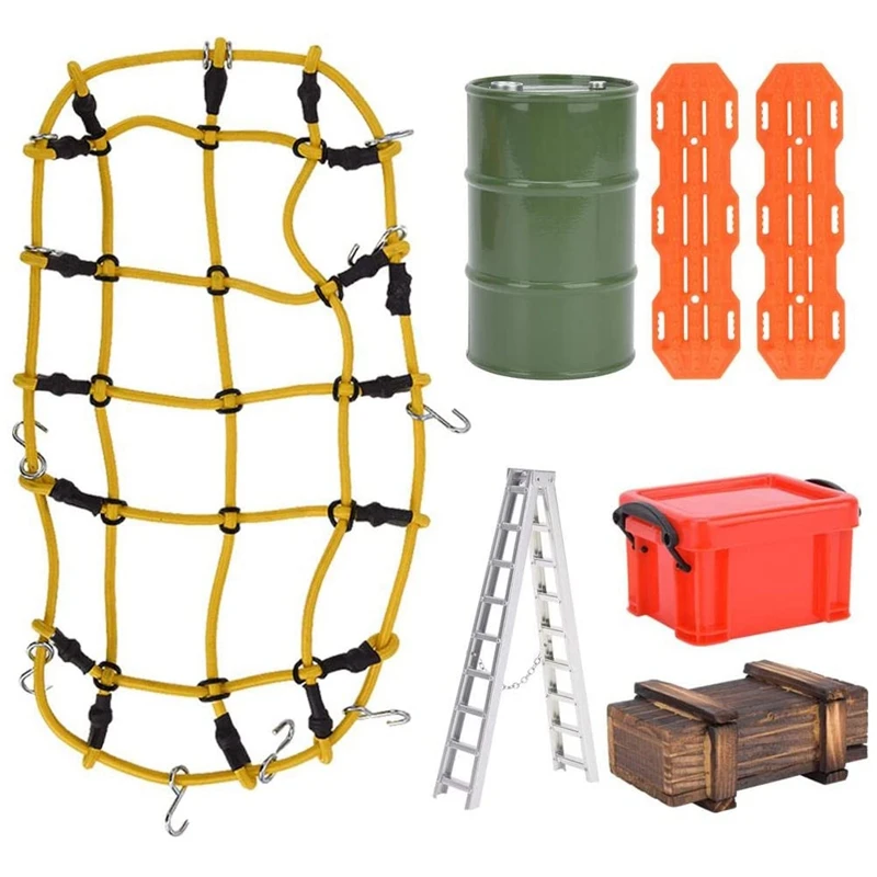 

Сетка для багажа, коробка для хранения, лестница, аксессуар для RC Crawler Traxxas TRX4 Axial SCX10 1/10