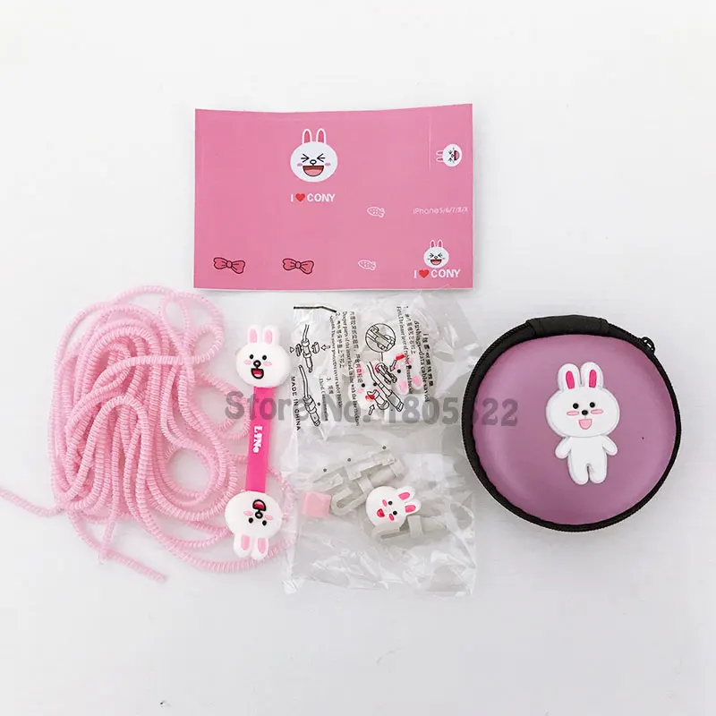 Набор защитных наклеек сделай сам для зарядного USB кабеля и наушников с намоткой