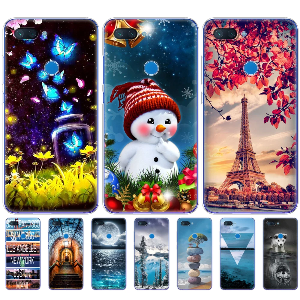 Силиконовый чехол для Xiaomi mi 8 LITE прозрачный мягкий 6 26 дюйма из ТПУ телефона lite mi8