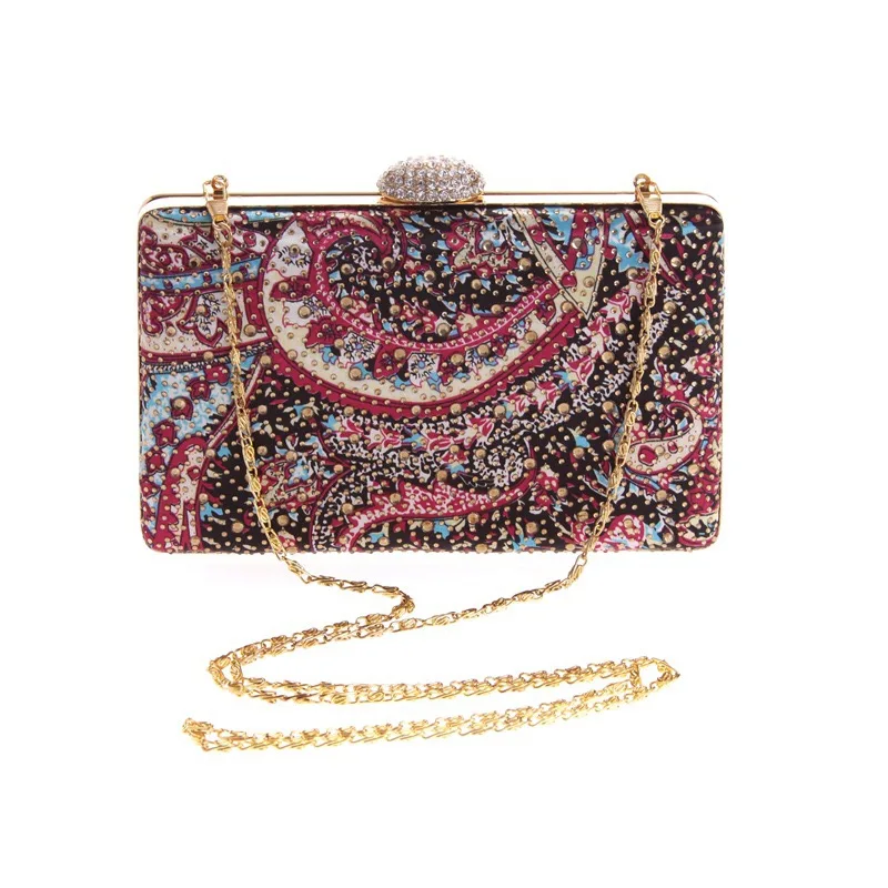 Роскошный клатч для женщин банкетная блестящая сумка Цветочная Сумочка кошелек