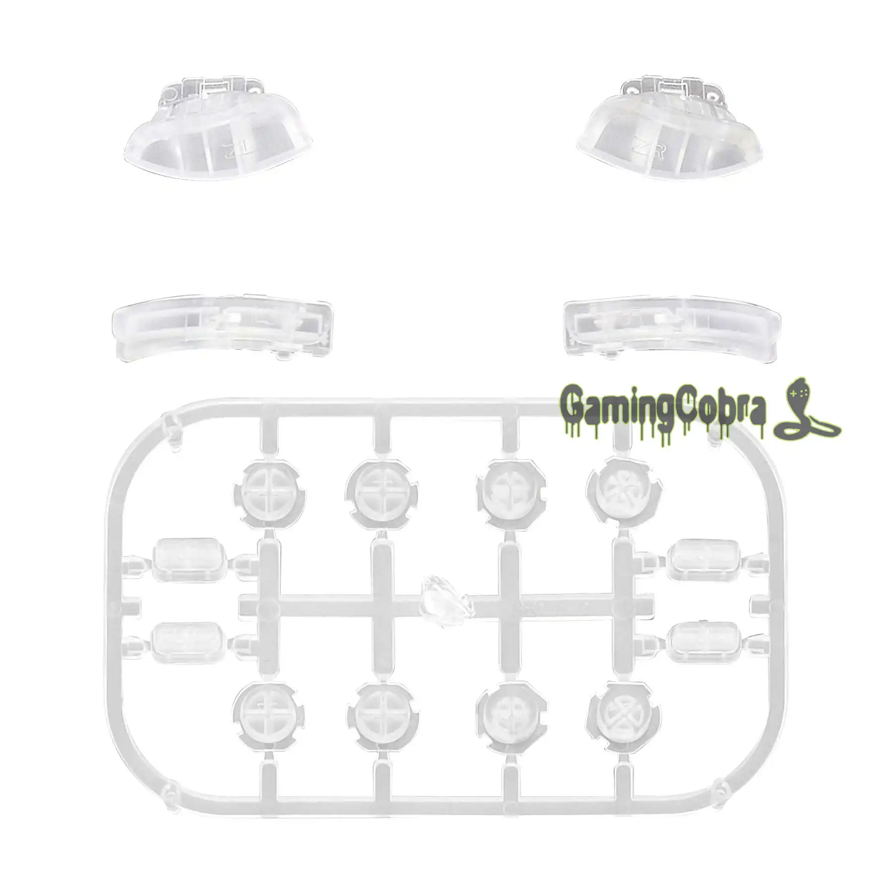 Clear Сменные Клавиши направления ABXY SR SL L R ZR ZL триггер полный набор кнопок с инструментами для nintendo Switch Joy-Con - Цвет: Clear