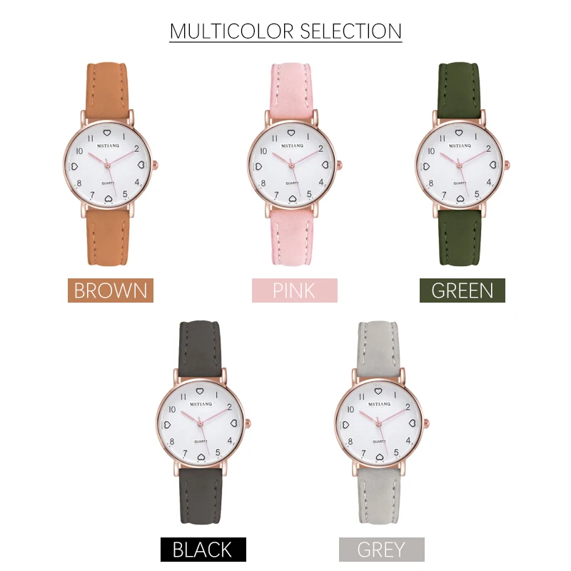 Женские модные часы для девушек повседневные в Корейском стиле кварцевые