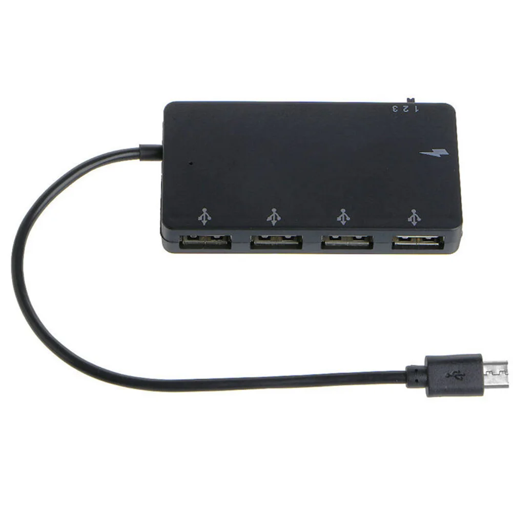 4 порта DIY концентратор адаптер Micro USB путешествия домашний мобильный телефон