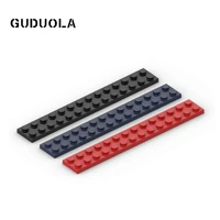 guduola small particle 91988 plate 2x14 moc assembly building block parts foundation plate low board low brick 10 pcslot
