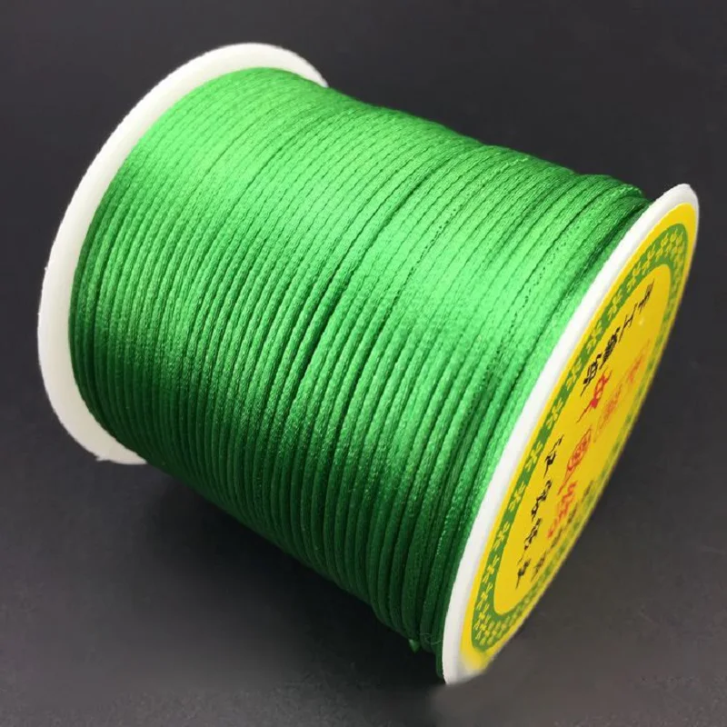 Оптовая продажа 55 м/катушка 1 5 мм разные цвета нейлоновый черный атласный