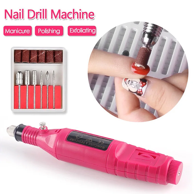 

54PCS Electric Manicure Pedicure Set Diamond Milling Cutters Nail Drill Bit Grinder Polishing Tools Machine Pedicure Accessory