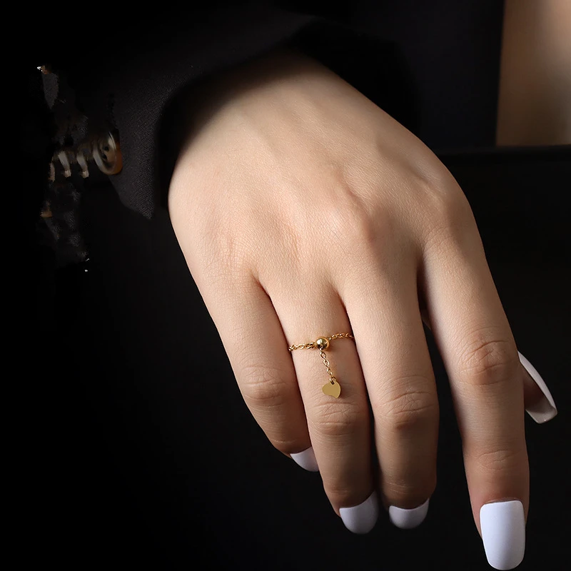 TOSOKO из нержавеющей стали ювелирные изделия простой M-цепочка с сердцем