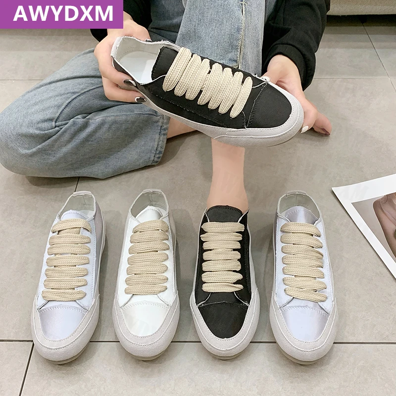 

2021 Autumn New Casual Running Women Shoes Dress Lace-up Platform Flats Zapatos Mujer Walking Designer Sneakers Sport Chaussures