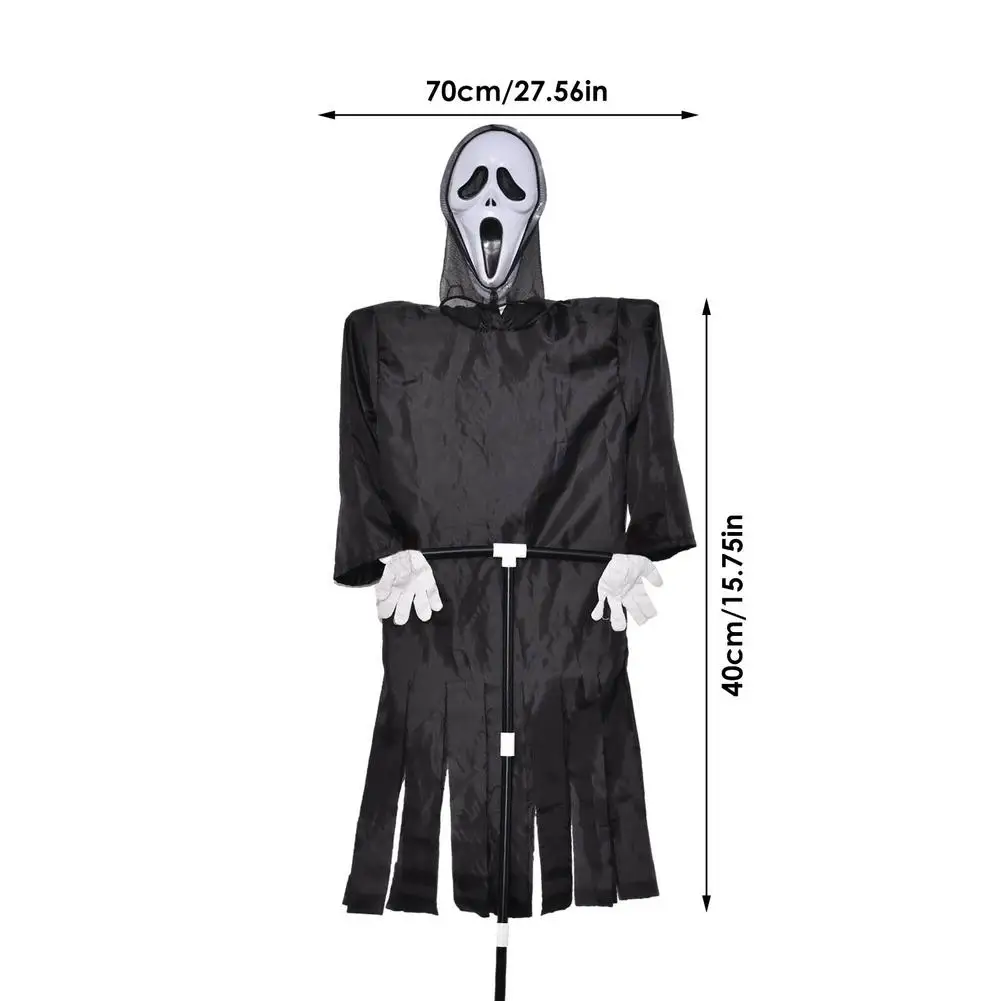 

New Ghost Scarecrow Halloween Decoration Unique Horror Hanging Ghostface Scarecrow Decoration For Garden Yard Halloween Supplies