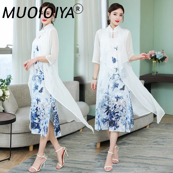 

Новое поступление 2021, модное женское платье, винтажные платья в китайском стиле, одежда с вышивкой и приталенной талией, женский костюм, ком...