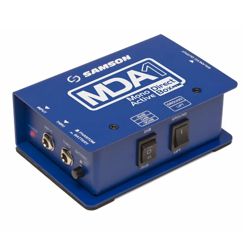 Samson S.Max Series MDA1 Mono Active Direct Box DI box для записи прямого эфира и производительности |
