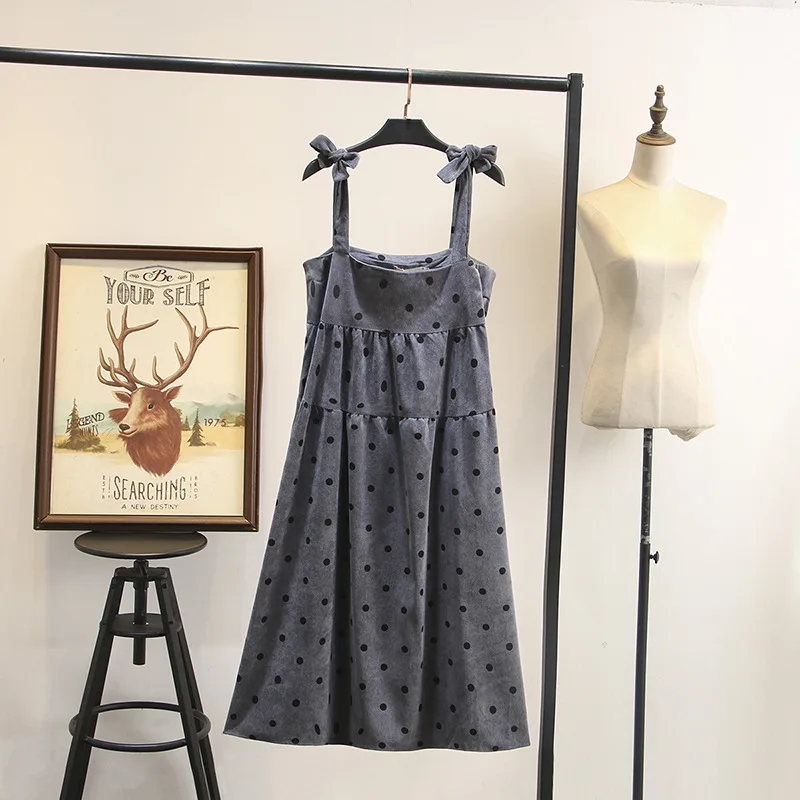 Вельветовые платья больших размеров для женщин модное и повседневное