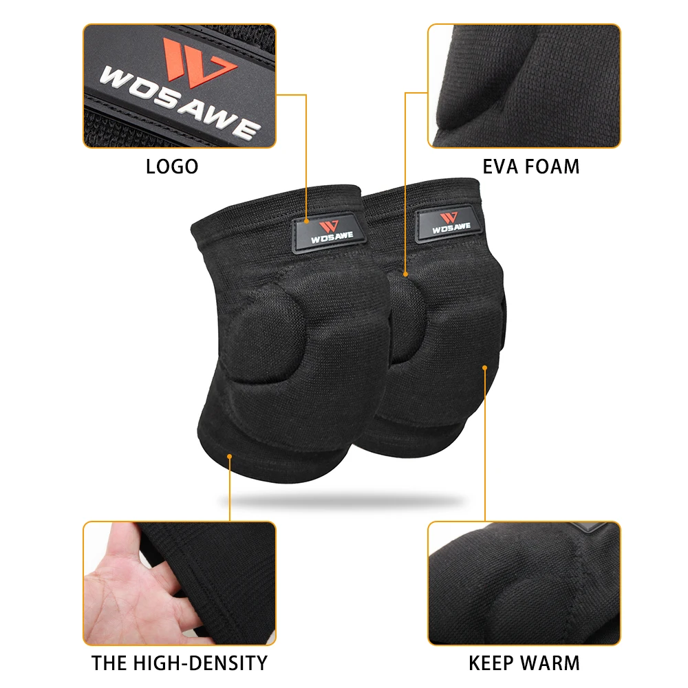 Наколенники WOSAWE компрессионные Защитные Налокотники из ЭВА для баскетбола