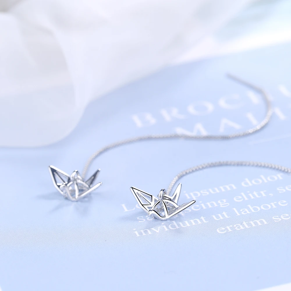 Chereda новый дизайн серебряного цвета милые животные линии Висячие серьги тысяча