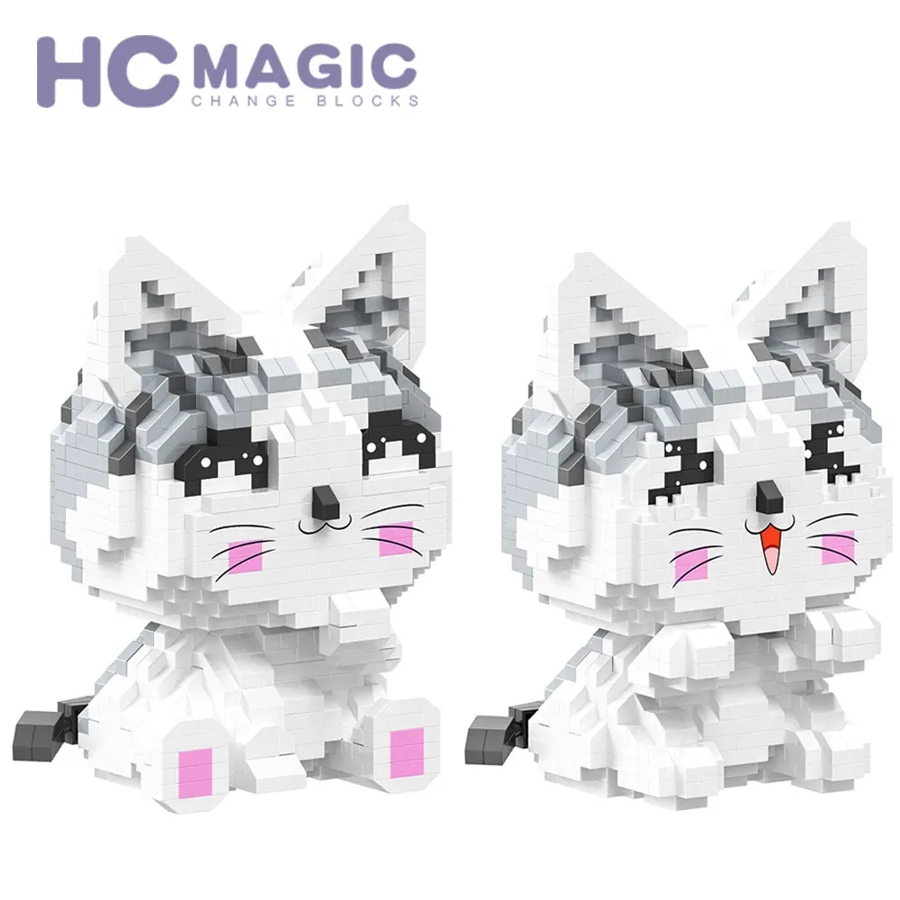 

HC MAGIC Japan Sweet Cat Assembly Model Building Blocks Gift Building Blocks Children Diamond Blocks Early Education Toys Diy