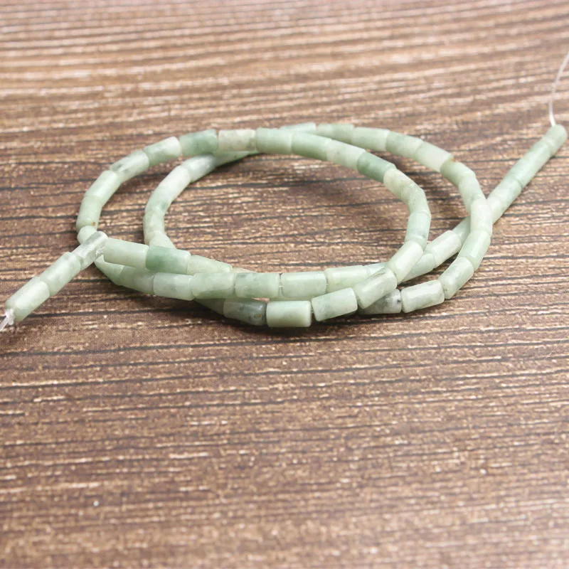 

Lan Li fashion Jewelry 6x3mm multicolor natural cylinder stones beads DIY woman bracelet necklace ear stud and accessories