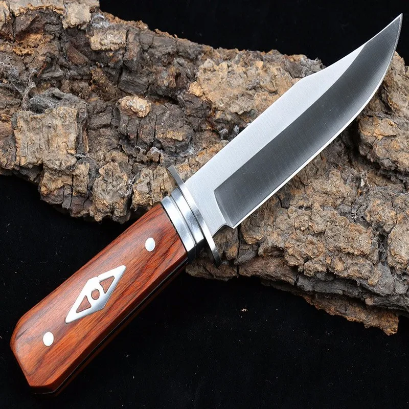 Походный нож для самообороны прямой выживания высокопрочный военный