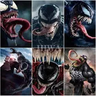 Алмазная живопись Веном, картина из мультфильма Веном 5D сделай сам, вышивка из страз, украшение для стен с мотивом Marvel, подарок