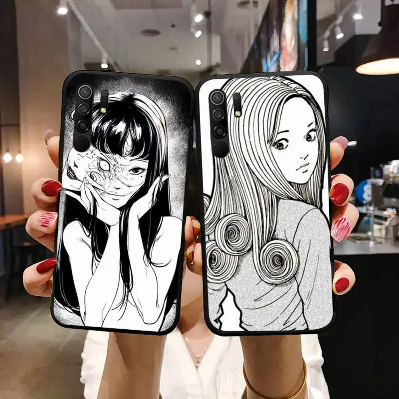 

Junji Ito Tees Horror Phone Case For Xiaomi Mi Redmi Note 7 8 9 pro 8T 9T 9S 9A 10 Lite pro