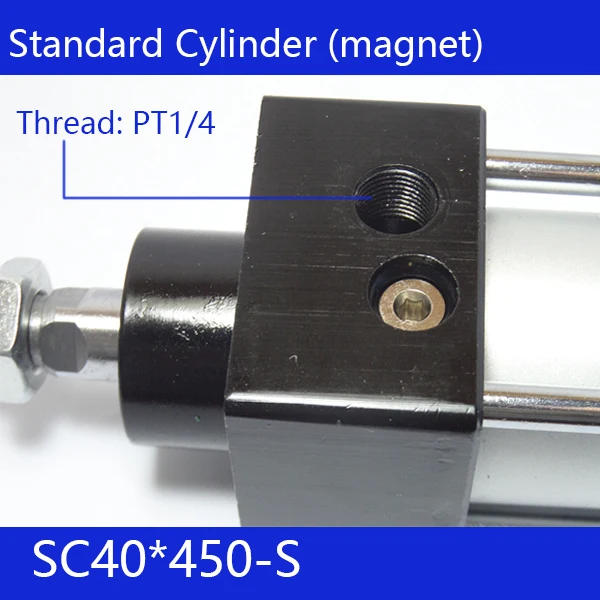 SC40*450-S 40mm Bore 450mm Stroke SC40X450-S SC Series Single Rod Standard Pneumatic Air Cylinder SC40-450-S | Обустройство дома