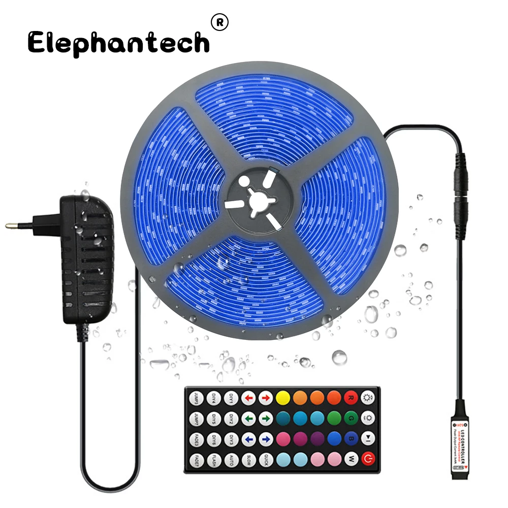 Светодиодная лента SMD5050 RGB светильник м 10 30 светодиодов/м 12 В постоянного тока