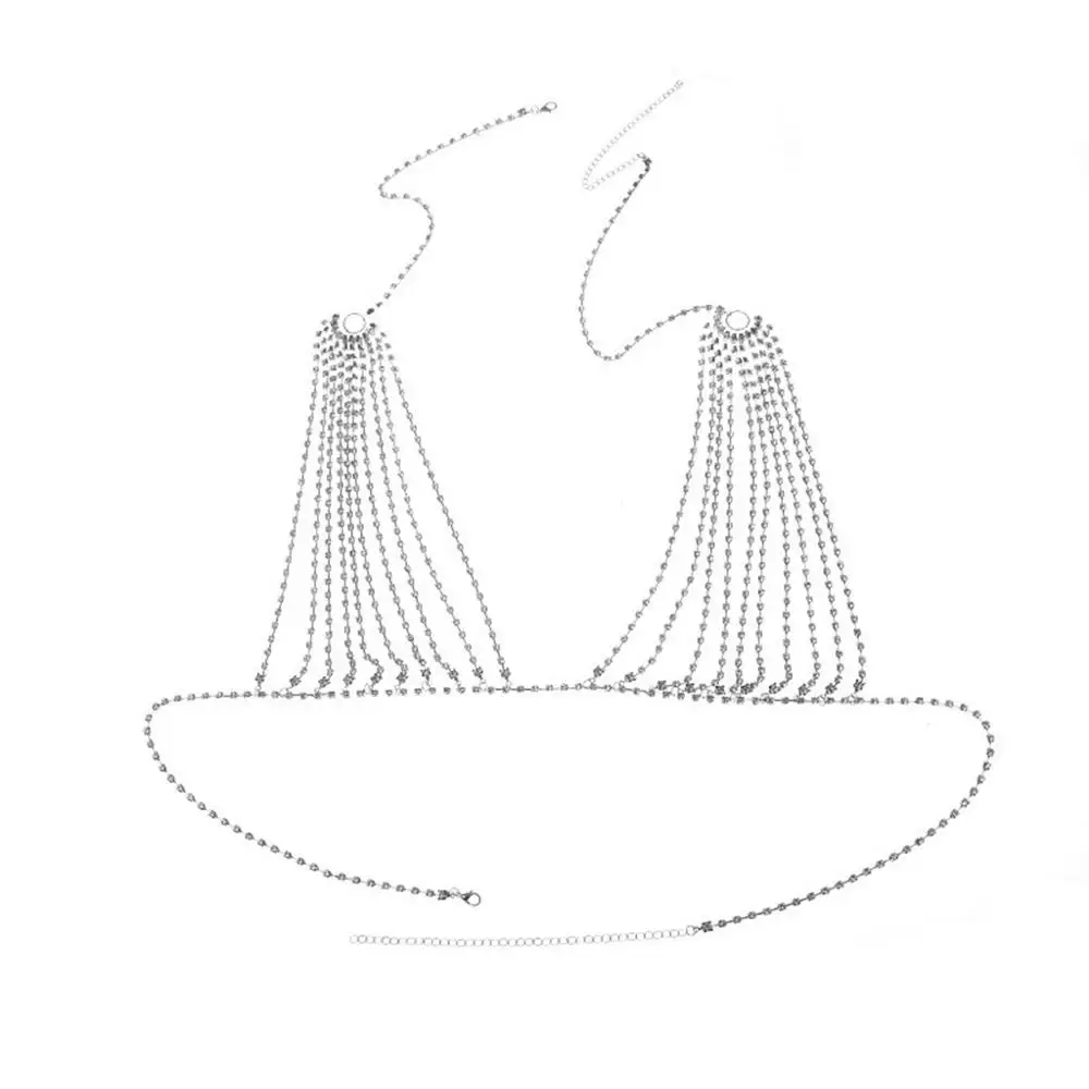 2020 роскошный бюстгальтер-бикини с кристаллами ювелирные изделия для живота