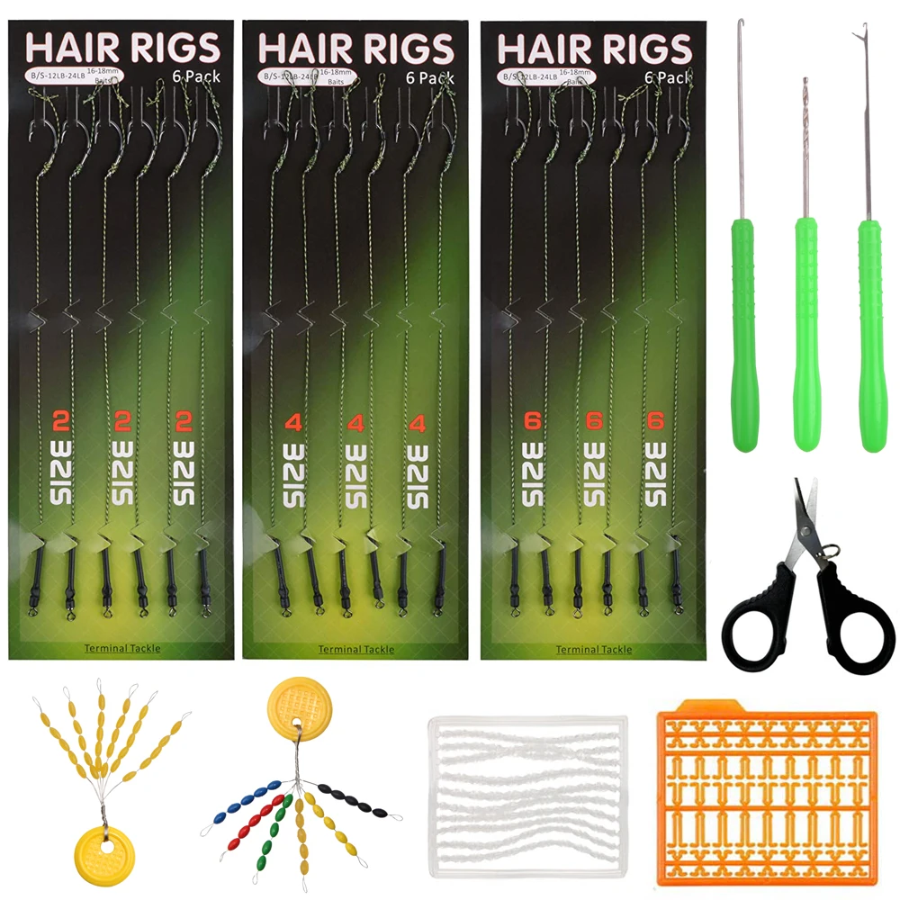 Набор рыболовных снастей для ловли карпа 26 шт./компл. наконечники готовых Снастей