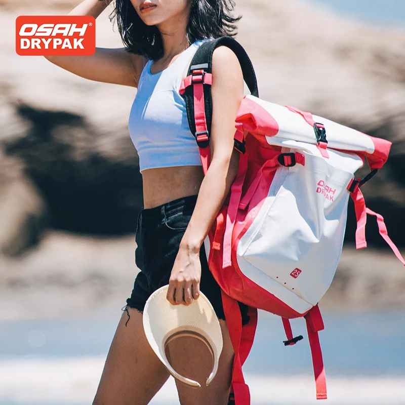 OSAH Waterproof Backpack 25l Large Capacity Outdoor Bag Hiking Camping Cycling Diving Backpack/ Women Sports Bag For Gym enlarge