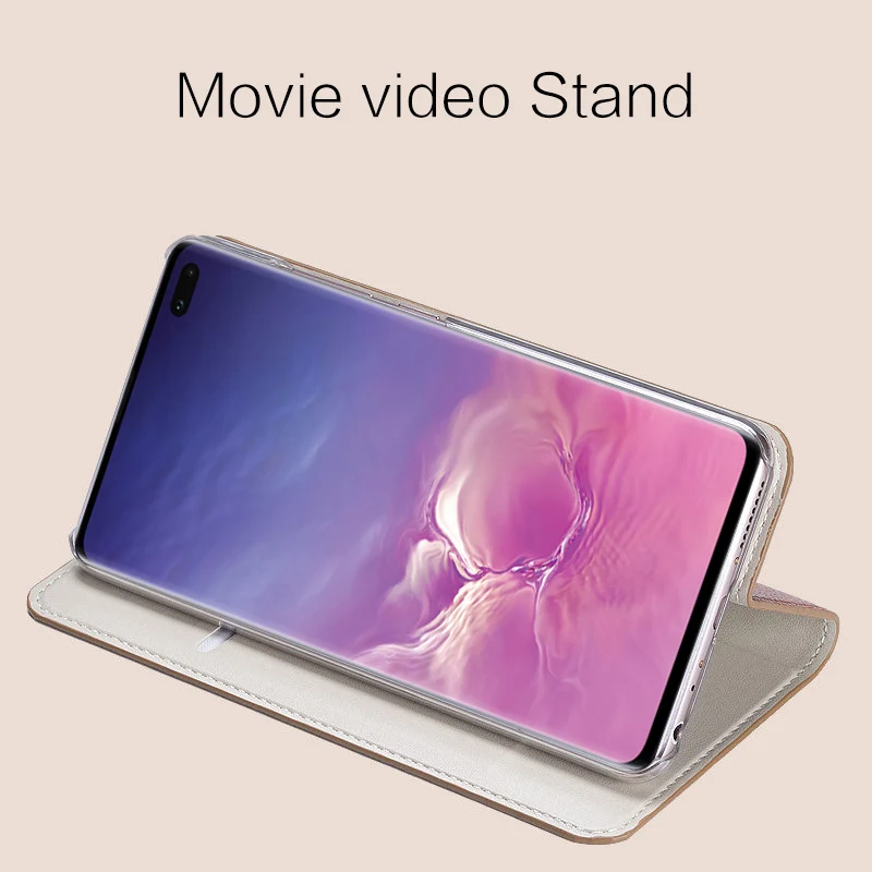 Чехол С Откидывающейся Крышкой для Samsung S6 S7 край S8 S9 S10 плюс A20 A30 A50 A70 кожаный