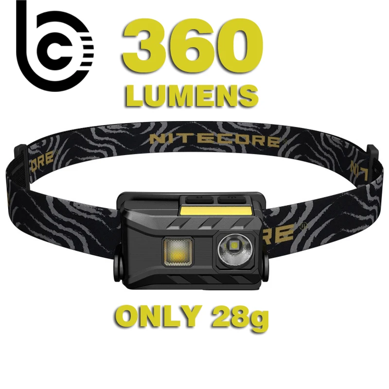 

Налобный фонарь NITECORE NU25, 360 лм, красный/белый/высокоцветный, водонепроницаемый