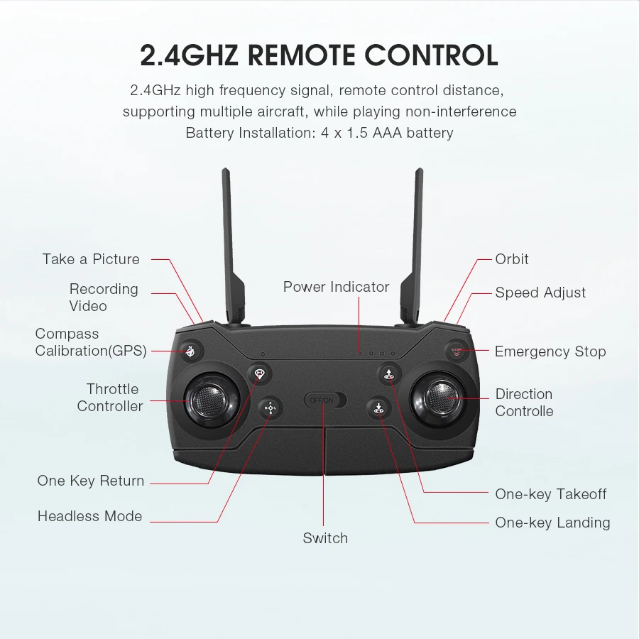 Eachine E520S Quadcopter gps WI-FI 4K с видом от первого лица/1080 P HD Камера Широкий формат gps позиционирования режим Дрон Квадрокоптер с дистанционным управлением