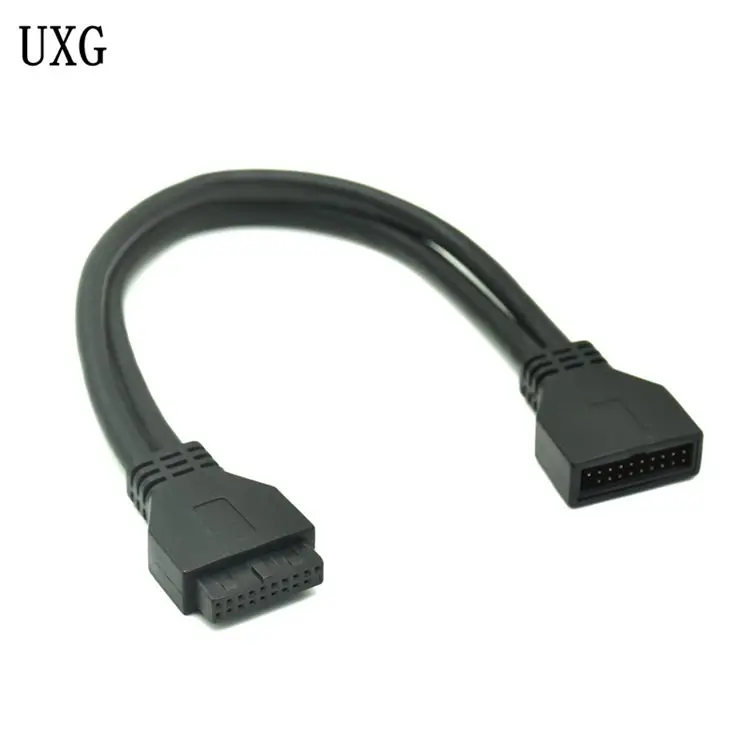 

USB3.0 20Pin Male to Female Extension Cable Motherboard Cable Extension Cord Standard 24+28 Copper High Speed Transmission 0.2M