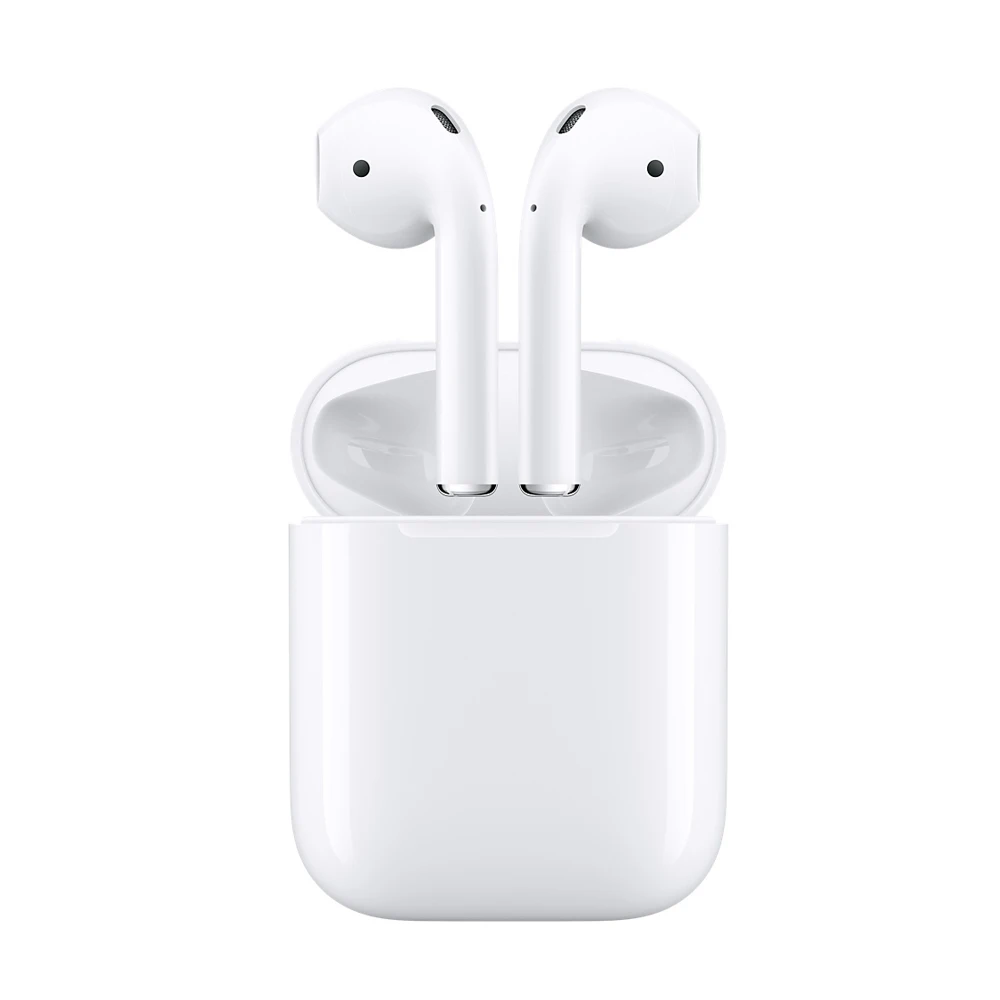 Используется оригинальные Apple AirPods 1st беспроводные наушники Оригинальные Bluetooth наушники для iPhone Xs Max XR 7 8 Plus iPad MacBook